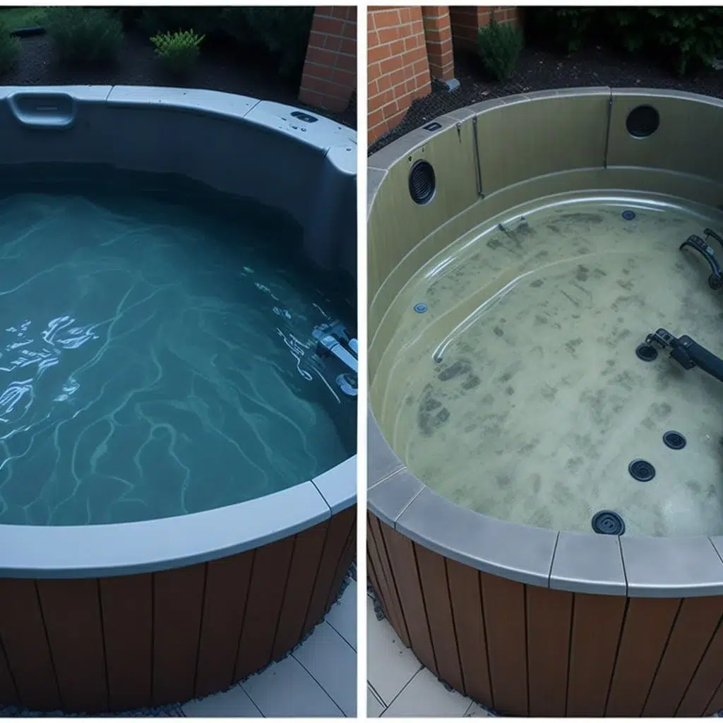 Mantenimiento Jacuzzi antes y después de su mantemiento , Piscinas Bluespace